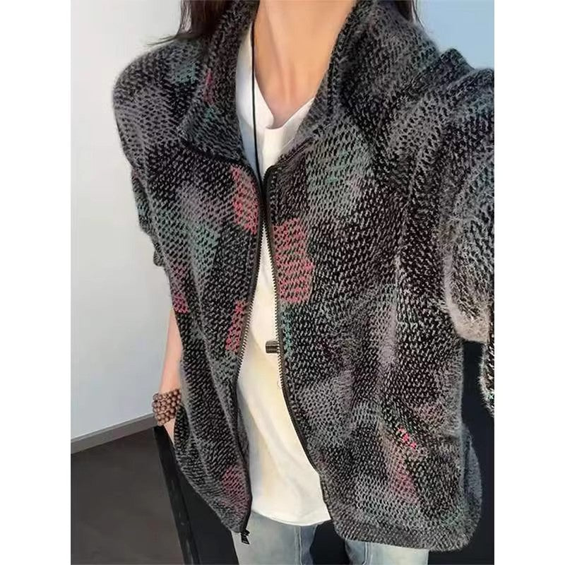 Mens Trendy Brand High-End Casual Knitted Cardigan Coat