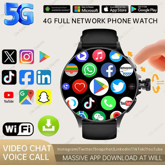 Sim Card NFC Smart Watch GPS Tracker 5G/WIFI BT Call 800W Camera 1.95Inch Payment Heart Rate Fitness Sport 1000Mah Smartwatch Me