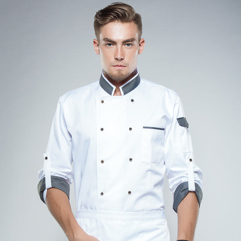 Chef's Long Sleeved Hotel Kitchen Uniform