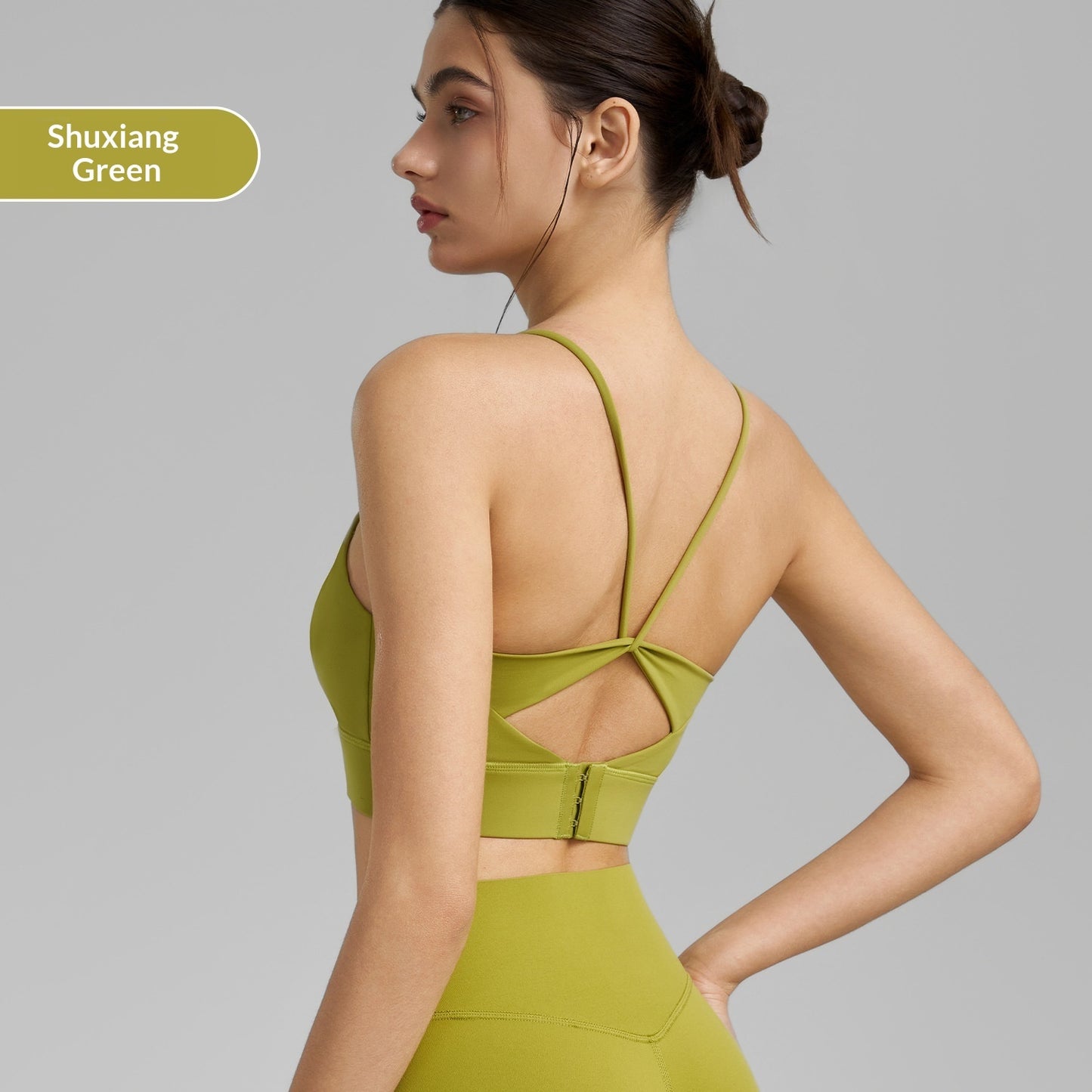 Thin Strap Yoga One-Piece Fixed Cup Sports Vest