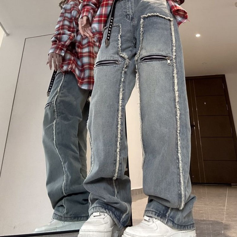 Women's Straight Tube Loose Fitting And Slimming Casual Jeans