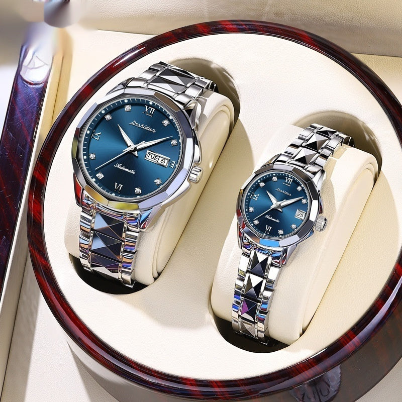 Casual Mechanical Watch With A Large Dial For Couples