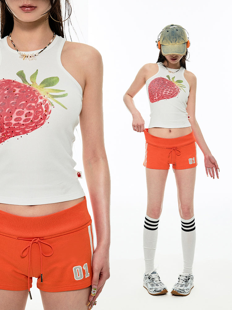 Comfortable Slimming Sheath Side Stripe Shorts