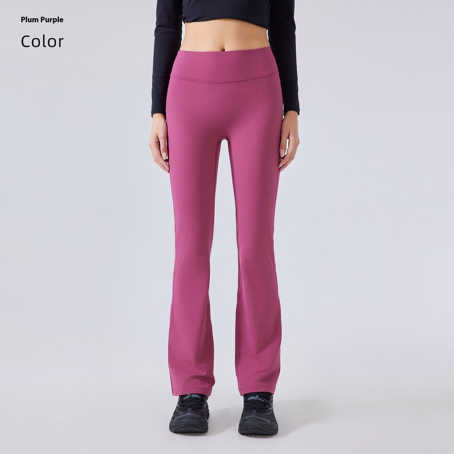 High Waist Yoga Women's Stretch Sports Bell-bottom Pants