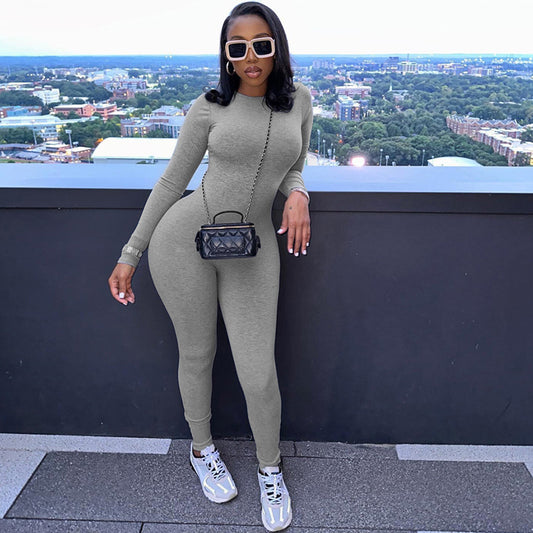High Waist Tight Sports Fitness Jumpsuit