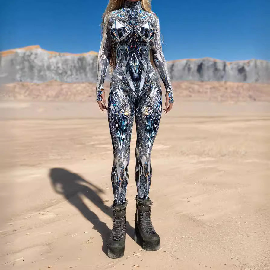 Halloween Tights 3D Digital Printing One-piece Play Costume