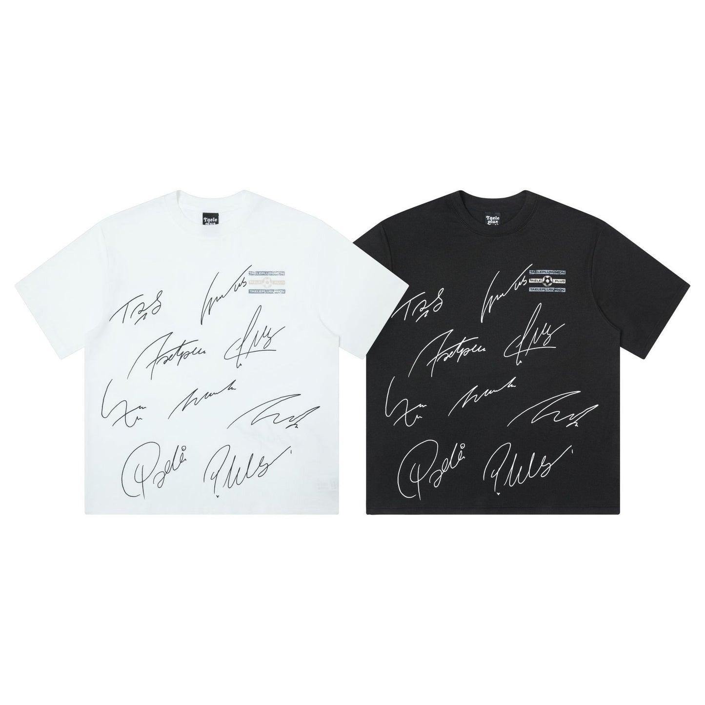 Fashion Personalized Letter Signature Printed Casual T-shirt