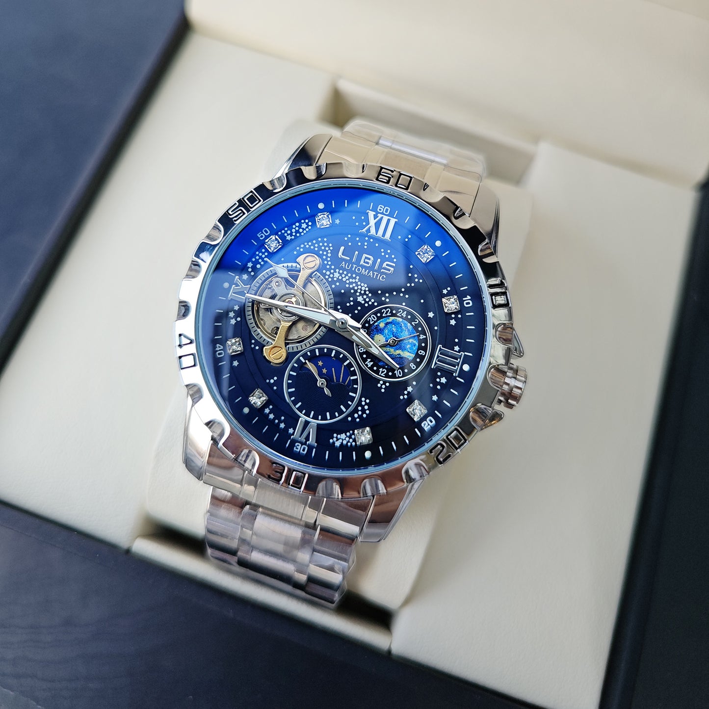 Men's Luminous Waterproof Starry Automatic Mechanical Watch