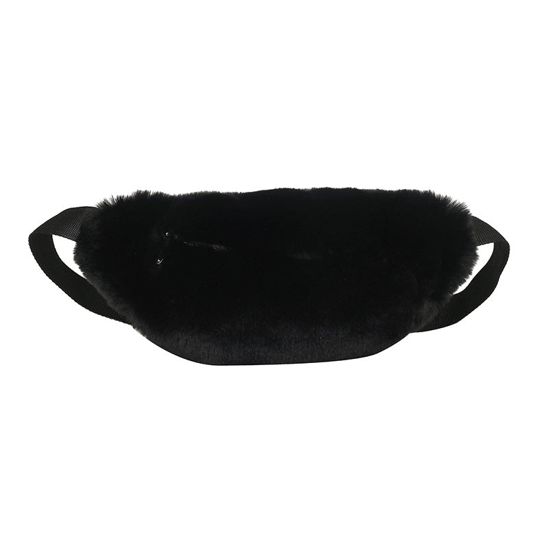 One-shoulder Messenger Bag Fluffy Chest