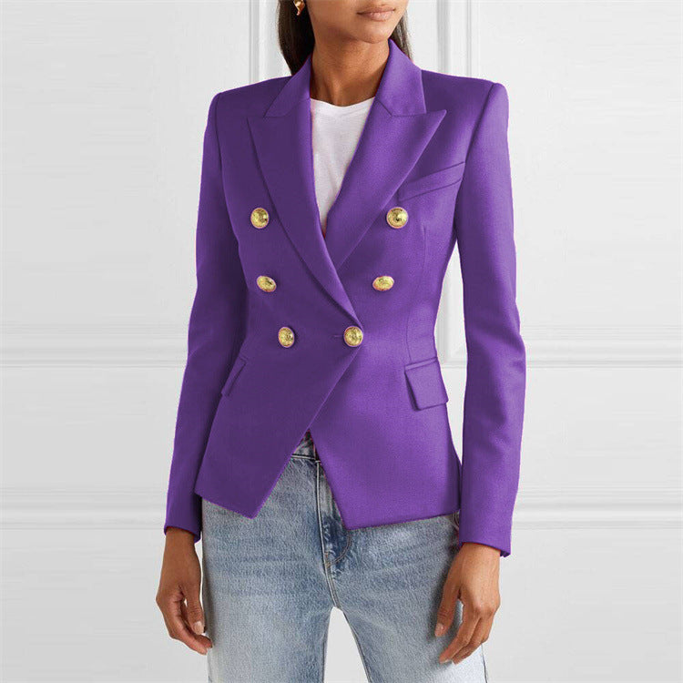 Solid-color Fashionable Casual Suit Jacket