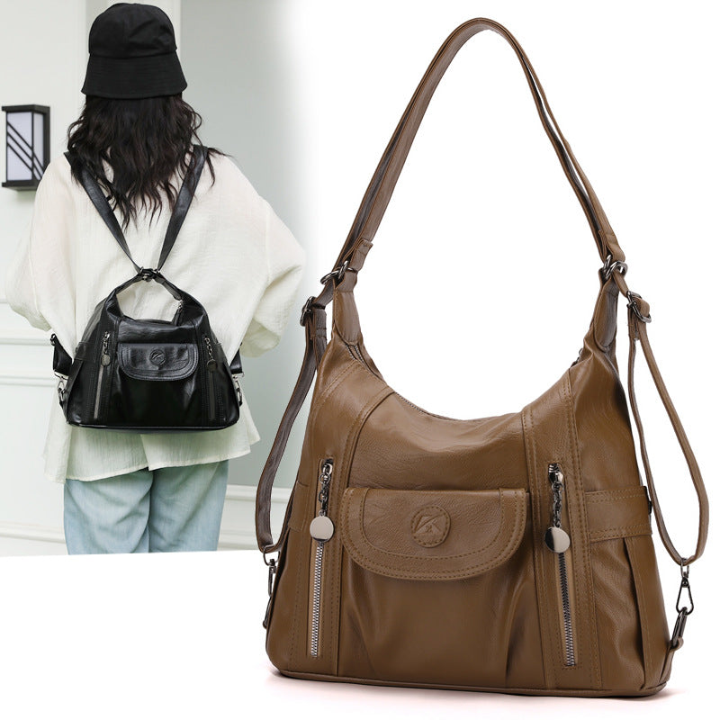 Shoulder Messenger Bag Tote Handbag Women's Multi-functional Backpack