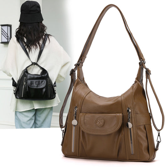 Shoulder Messenger Bag Tote Handbag Women's Multi-functional Backpack