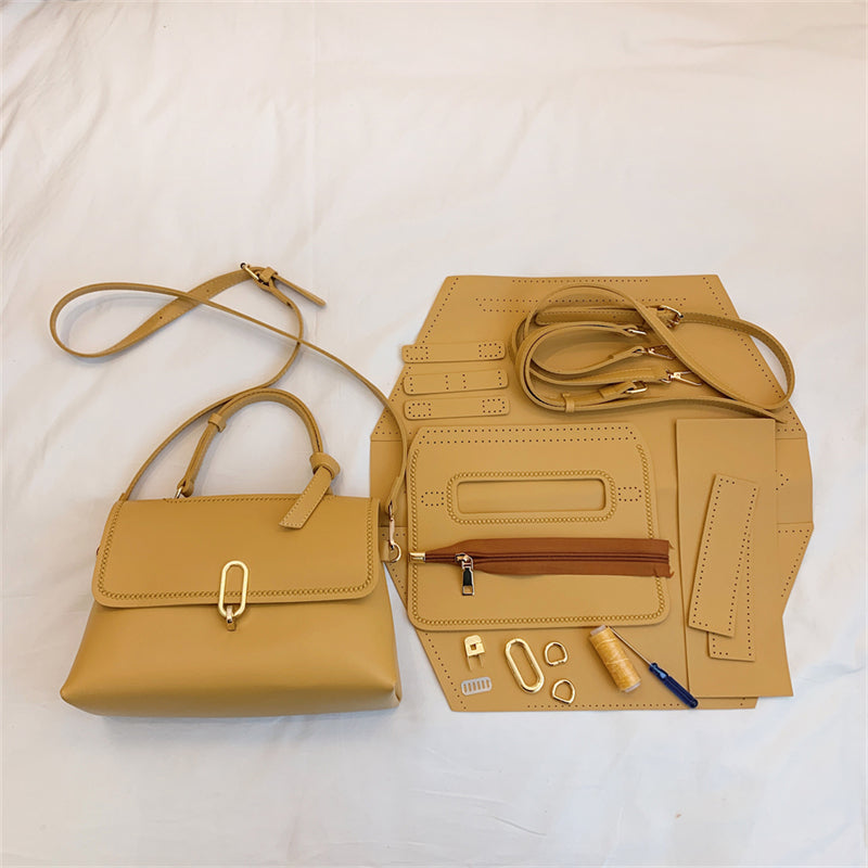Lock Casual Shoulder Diy Hand Woven Bag