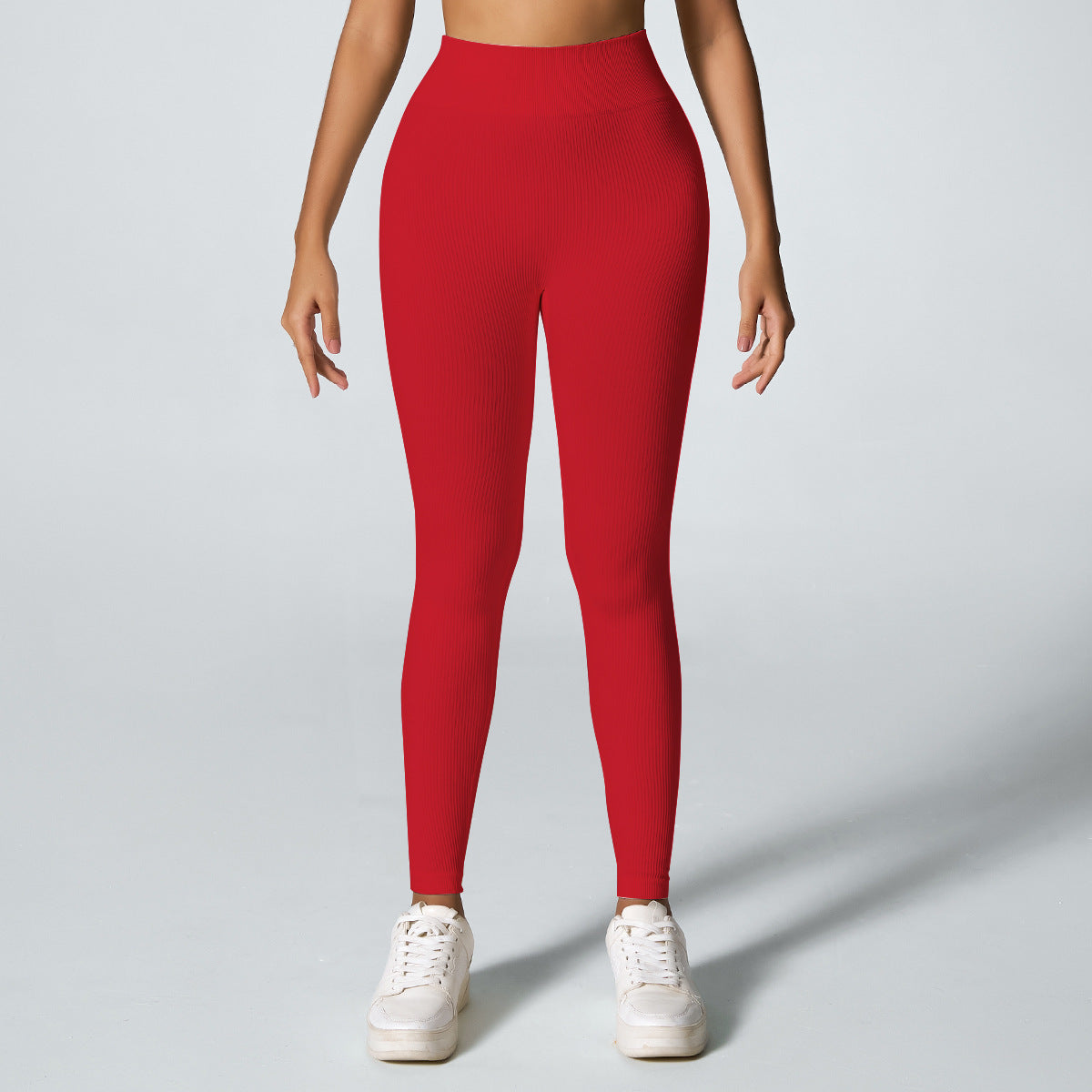 Threaded Seamless Yoga Stretch Tight Fitness Outdoor Breathable Sports Trousers