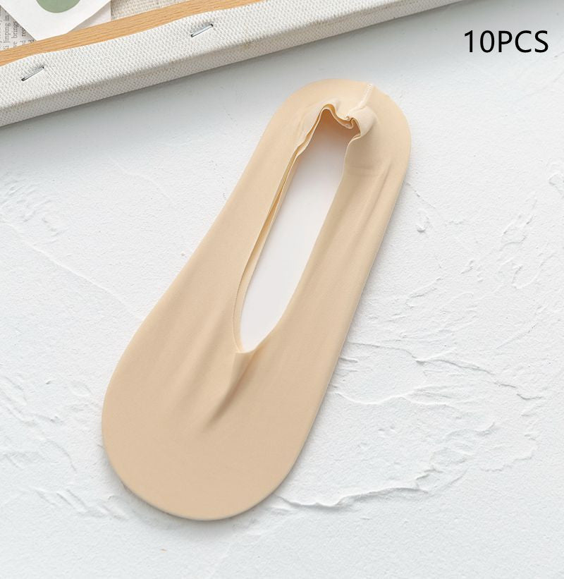 Women's Summer Free Cut Seamless Ice Silk Invisible Socks