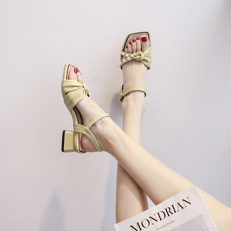 Gentle Fairy Style With High-heeled Sandals Female Trend