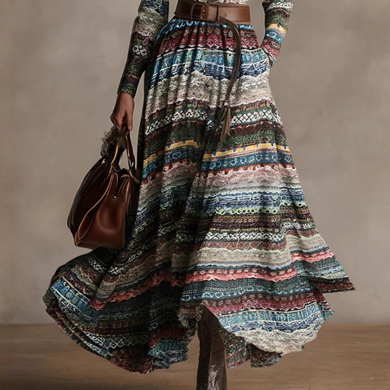 Custom Designed Waist Cinching Maxi Dress