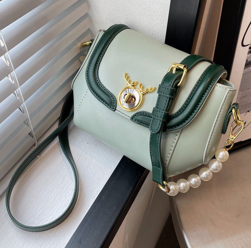 Textured Niche Small Color Matching Messenger  Women's Bag