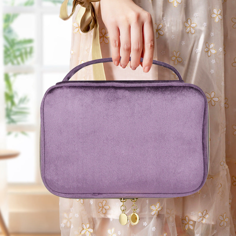 Multi-functional Portable Fashion Velvet Cosmetic Bag Advanced