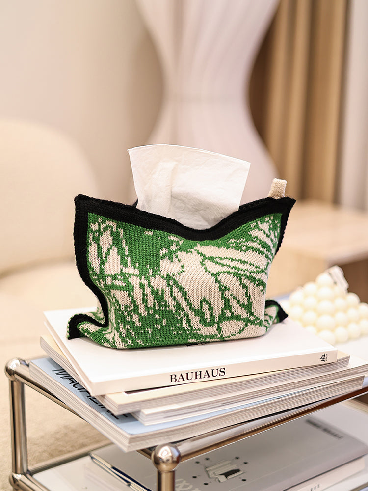 Knitted Tissue Box Bag Storage