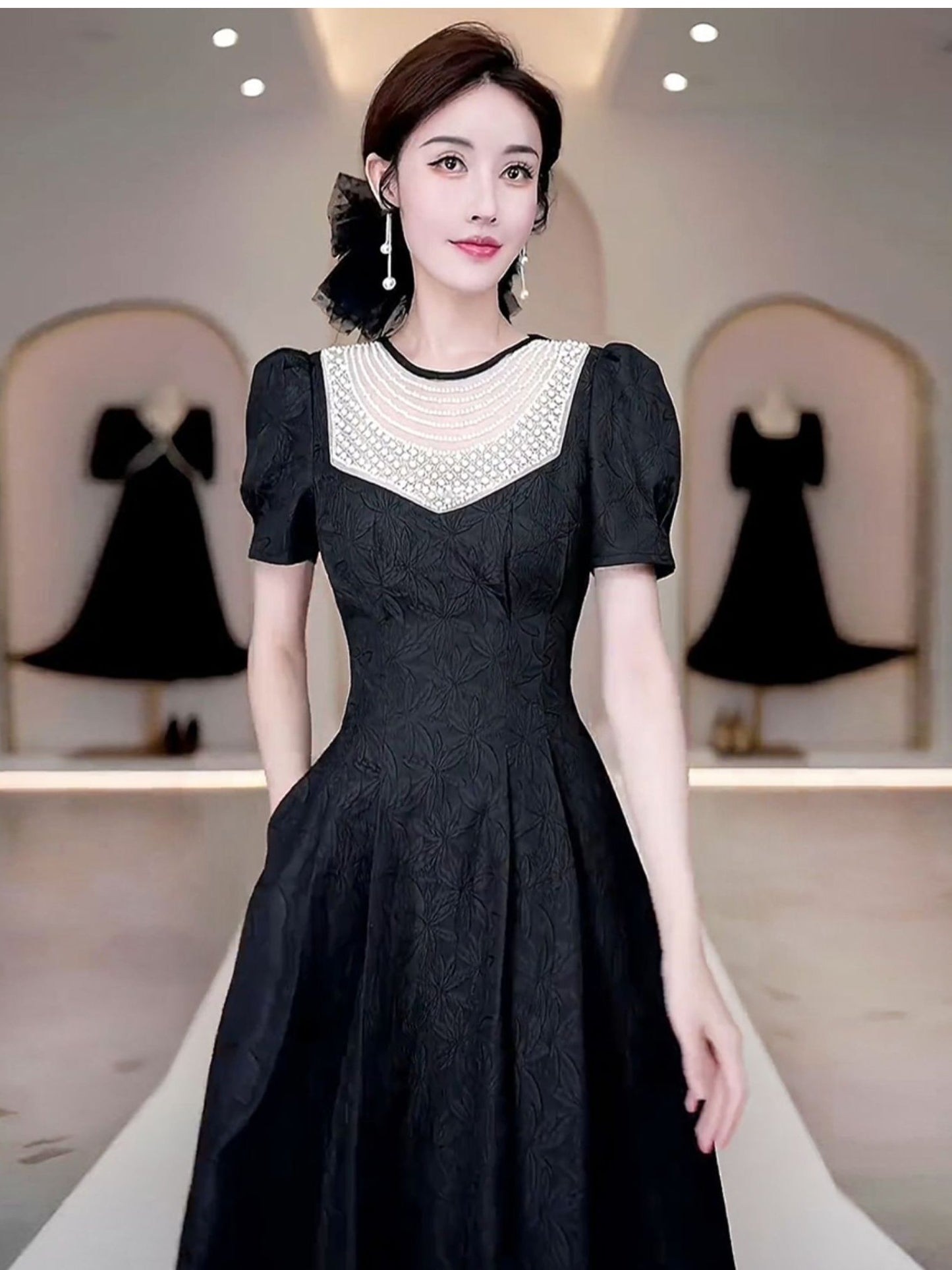 French High-end Palace Style Dress For Women