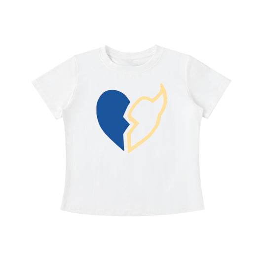 Summer Loose Short Sleeves T-shirt Men's And Women's Round Neck