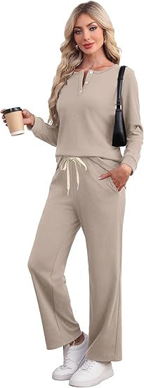 Fashionable Solid Color Versatile Women's Casual Suit