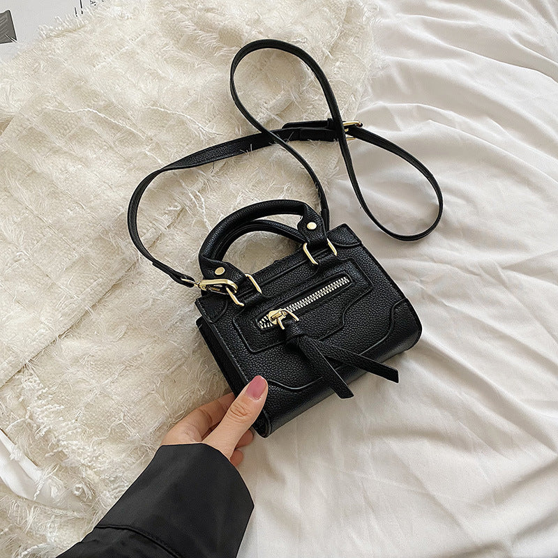 Women's Fashion Solid Color Biker Shoulder Bag