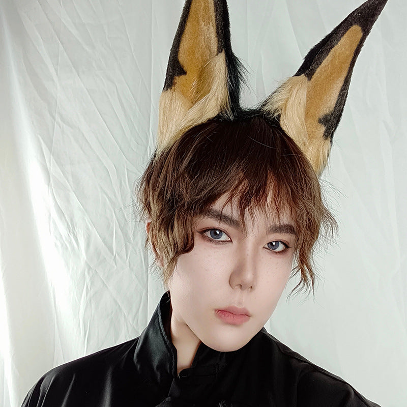 Domineering Mr Dobbin Dog Ear Headband Animal Personification Cos Barrettes