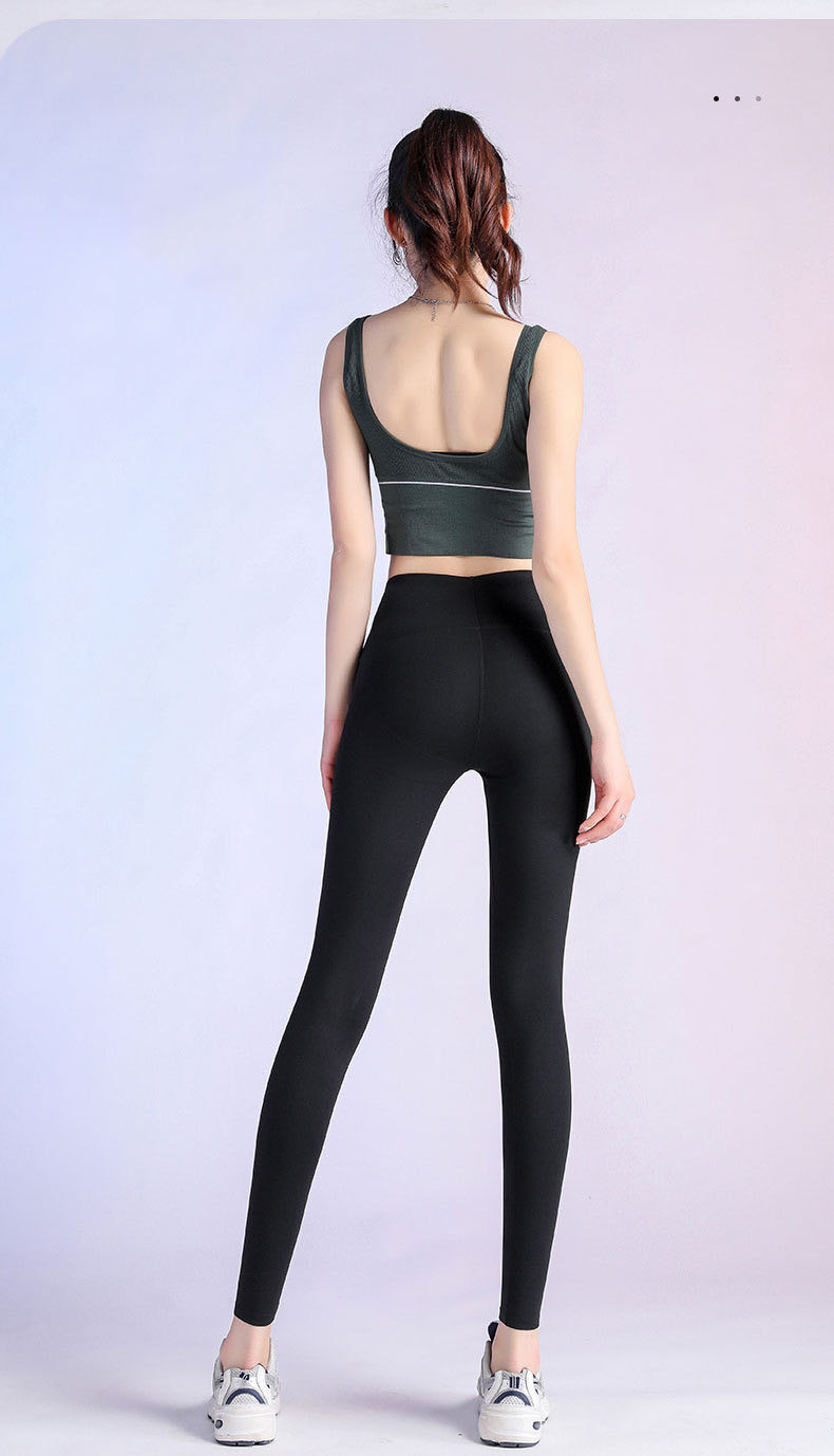 Fashion Højtaljede Slankende Yogabukser til Kvinder