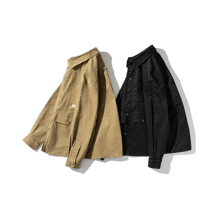 Vintage Shirt Men's Long-sleeved Shirt Casual Loose Coat