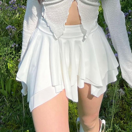 Women's Fashion Splicing Irregular Half-body Skirt