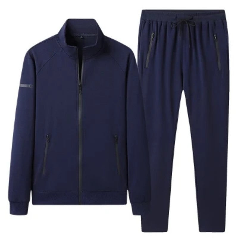 Men's Sports And Leisure Suit Stand Collar Cardigan Top