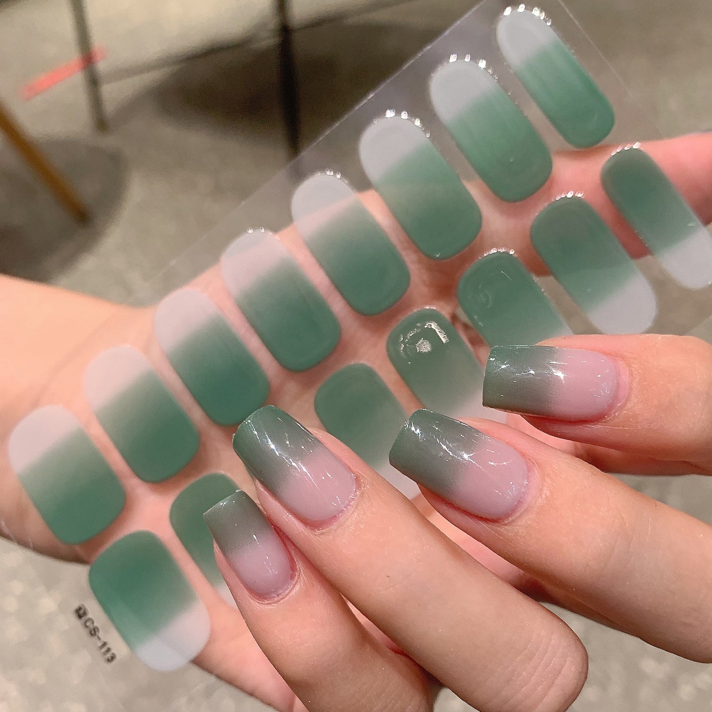 Gradient Color Nail Sticker Spring And Summer Comely Finger