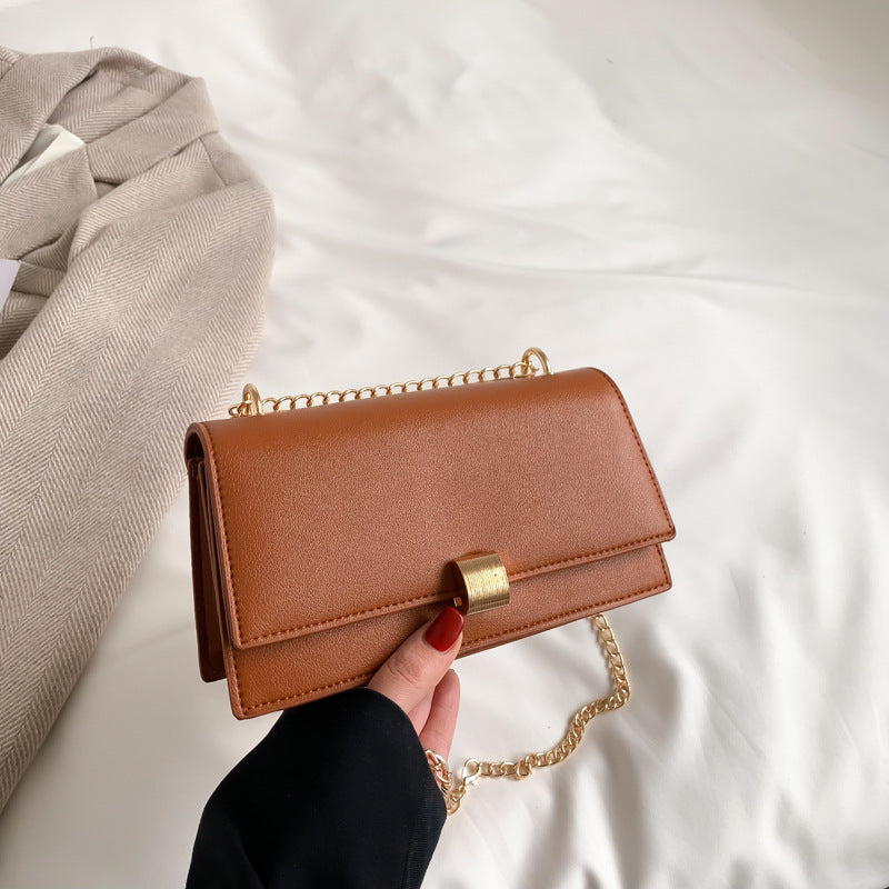 Popular Korean One-shoulder Crossbody Chain Small Square Bag