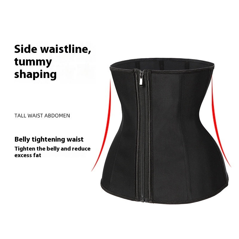 Cross-border Supply Corset Waist Seal Zipper Breasted Sports Belly Contracting