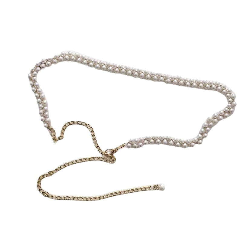 New Ladies Pearl Waist Chain
