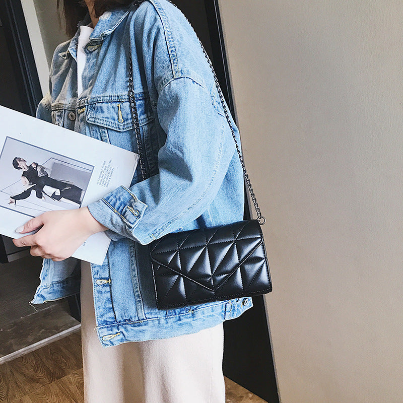 Women Chain One Shoulder Messenger Bag Fashion Rhombus