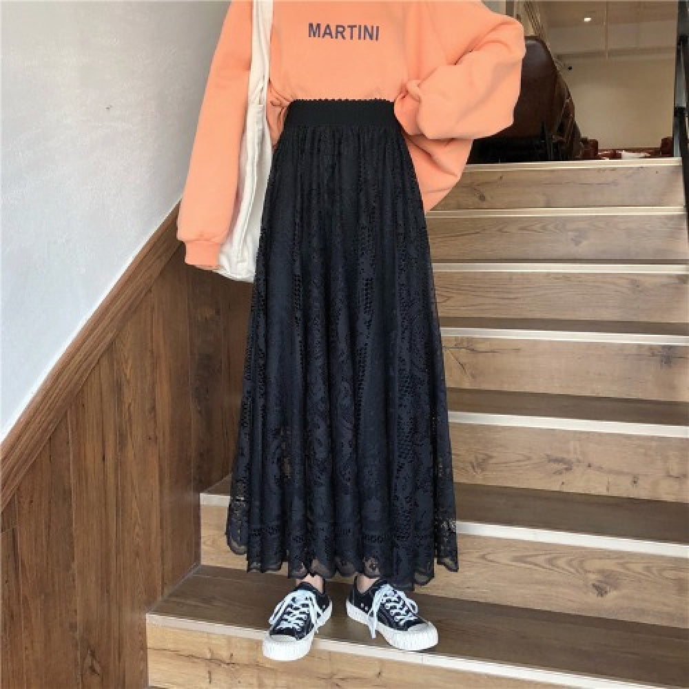 Women's Fashionable And Personalized Lace Temperament Skirt