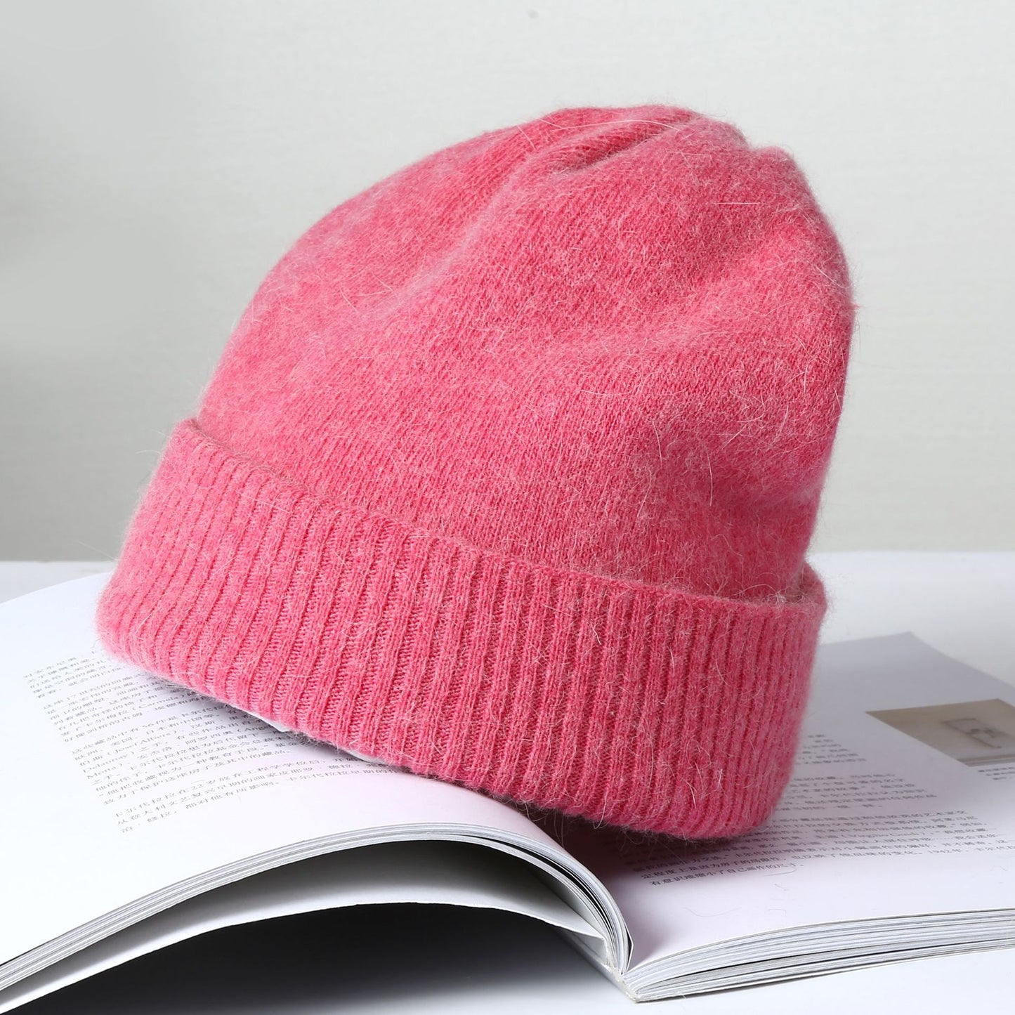 Winter Cashmere Wool Hat Warm Knit