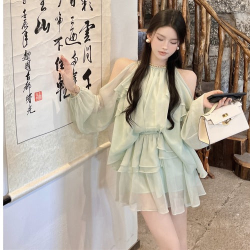 Pullover Chic Niche Pure Desire Chiffon Shirt