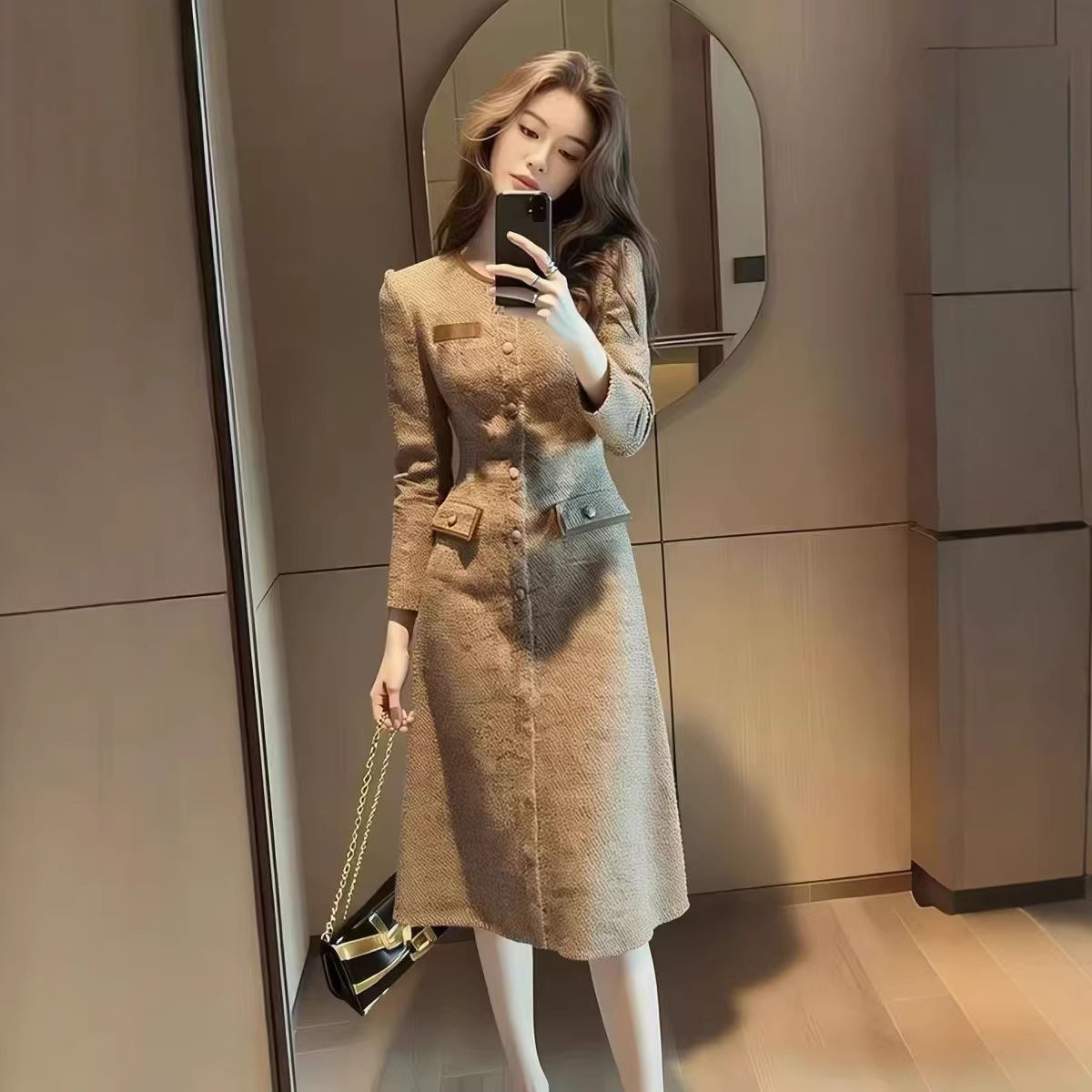 Elegant French-style Sophisticated Lady Dress