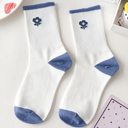 Cute Bear Korean Style Medium Tube Socks