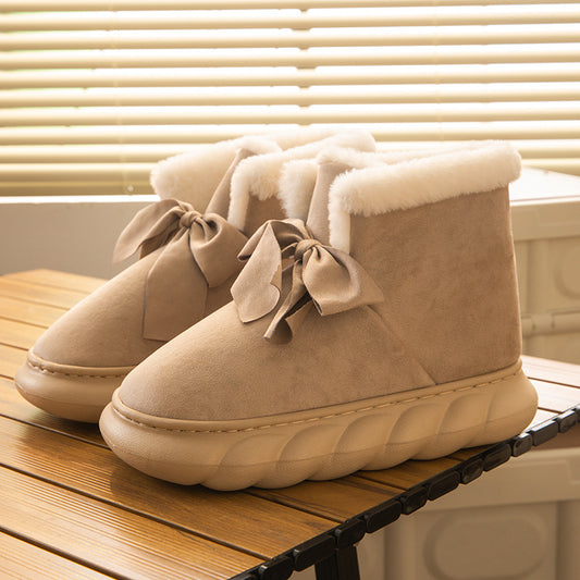Snow Boots Women's Winter Home Indoor Plush Warm Thick Sole