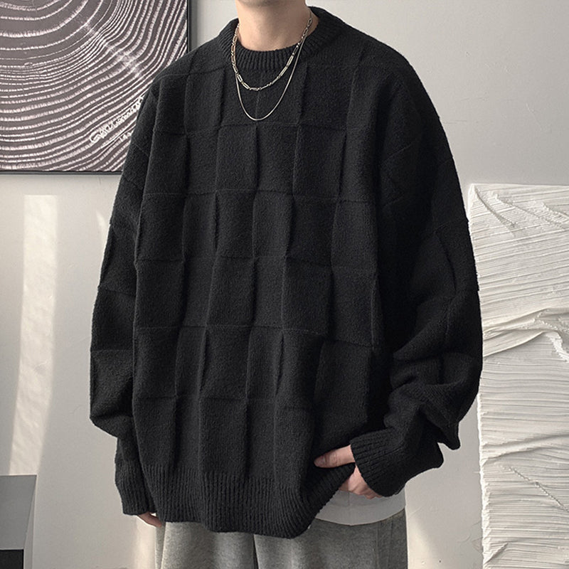 Men's Thick Round Neck Sweater Teenagers