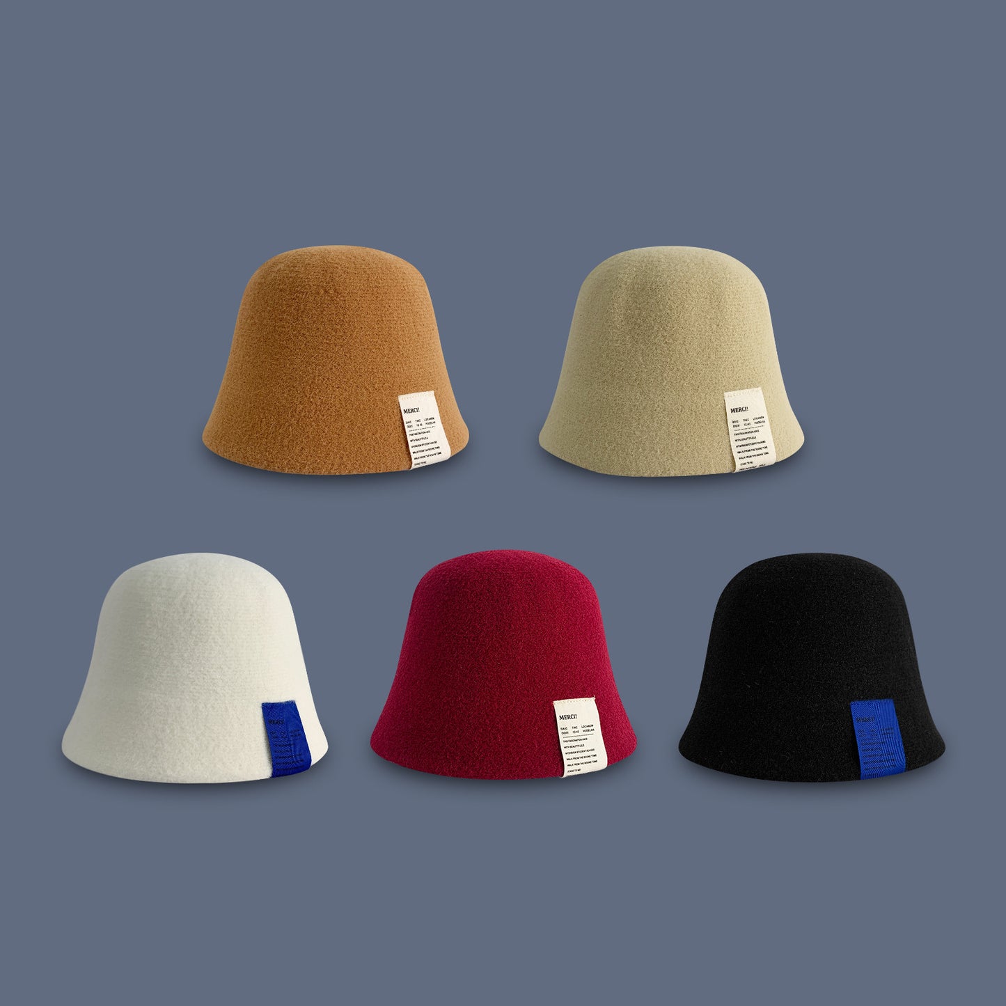 Women's Net Red Patch Warm Versatile Fisherman Hat