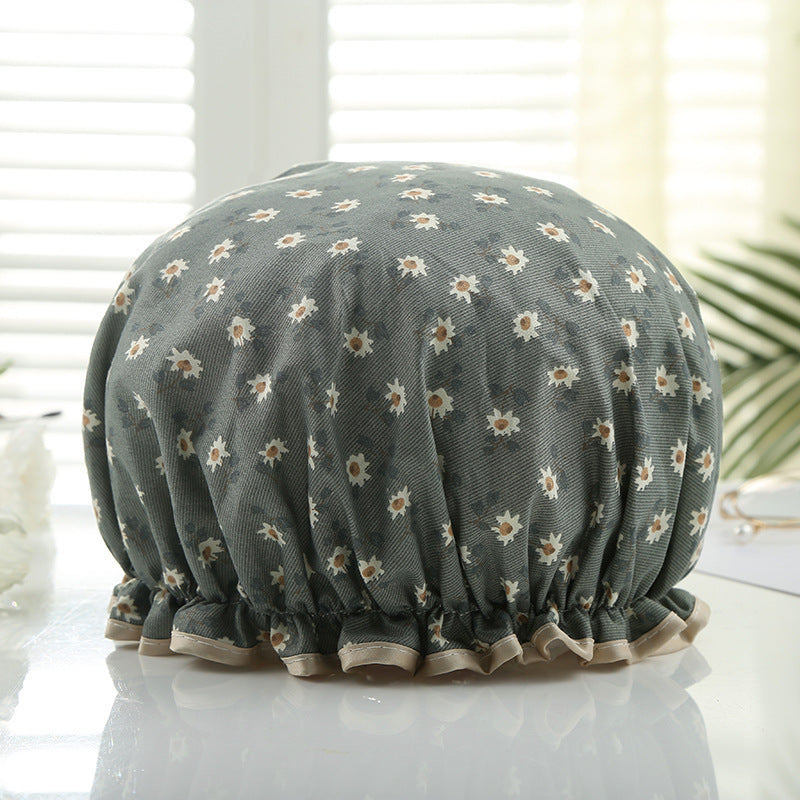 Double-layer Waterproof Shower Cap Disposable Hair