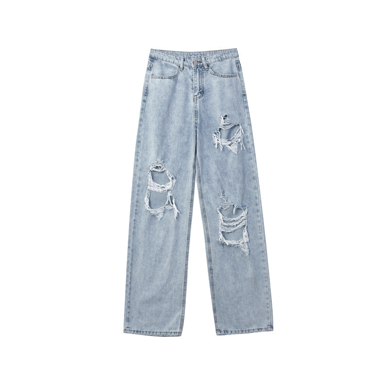 Loose Student Straight-leg Daddy Wide-leg Pants
