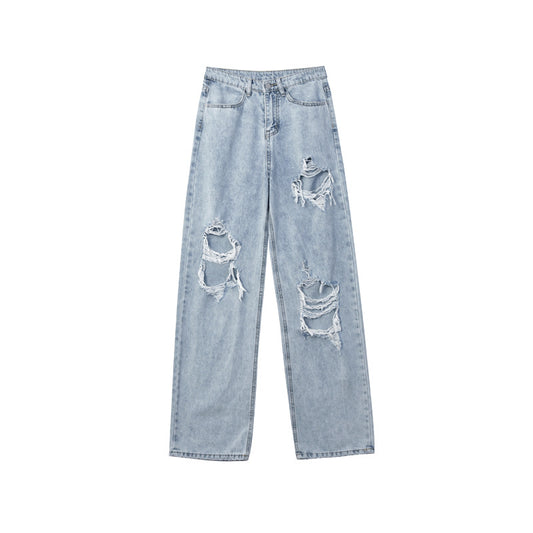 Loose Student Straight-leg Daddy Wide-leg Pants
