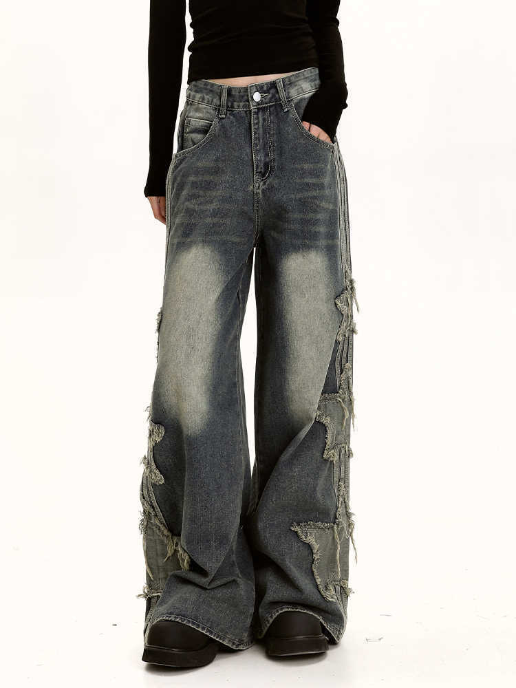 Loose Slimming  Draping Wide-leg Floor-length Pants